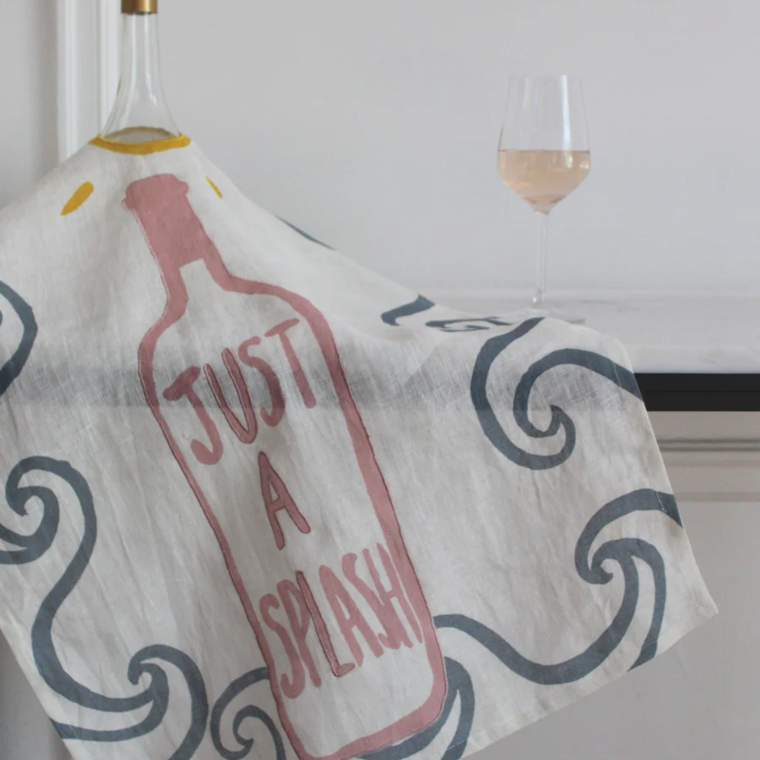 Just a Splash Tea Towel
