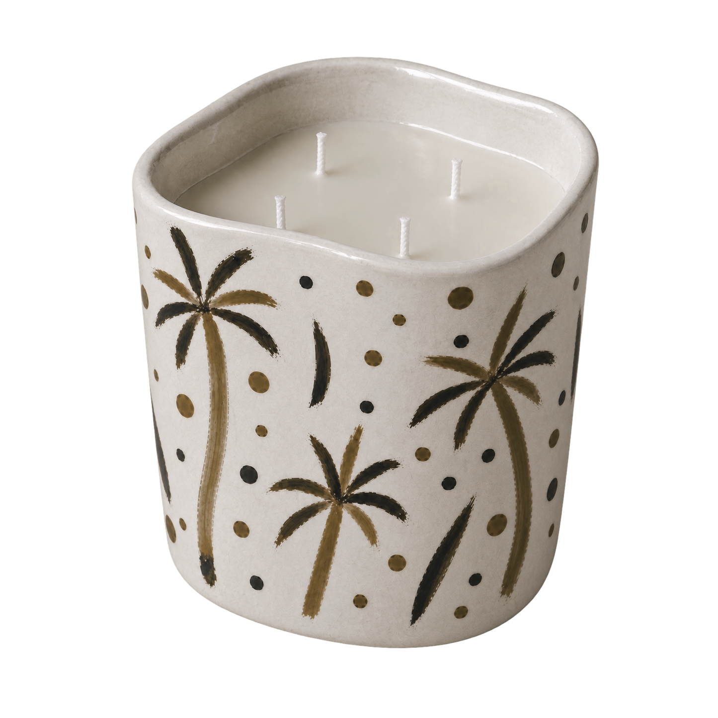 Palms and Dots Candle