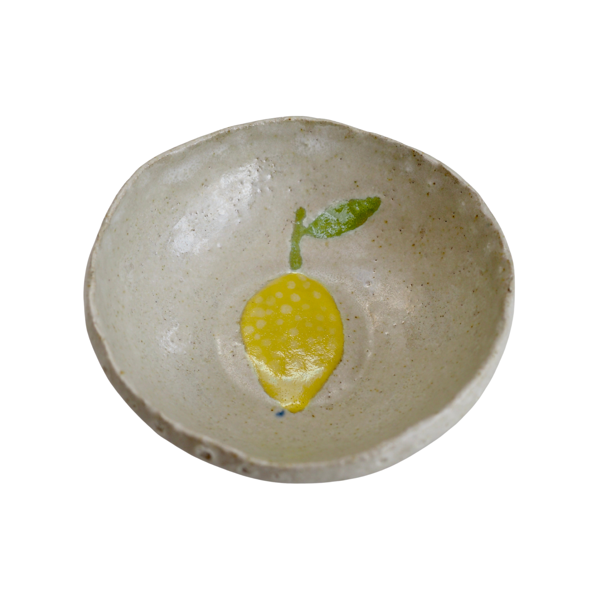 Handmade Mini Lemon Ceramic Condiment Bowls