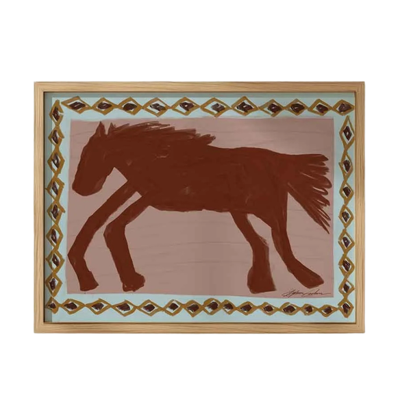Abstract Horse Horizontal Art Print