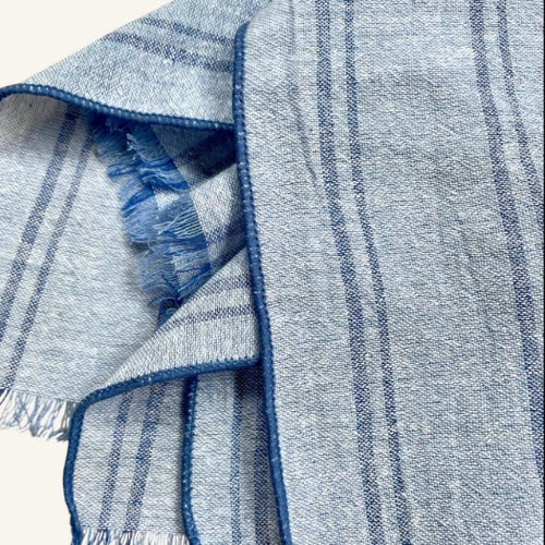 Blue Cup & Cloth Tea Towel | Handloom Cotton