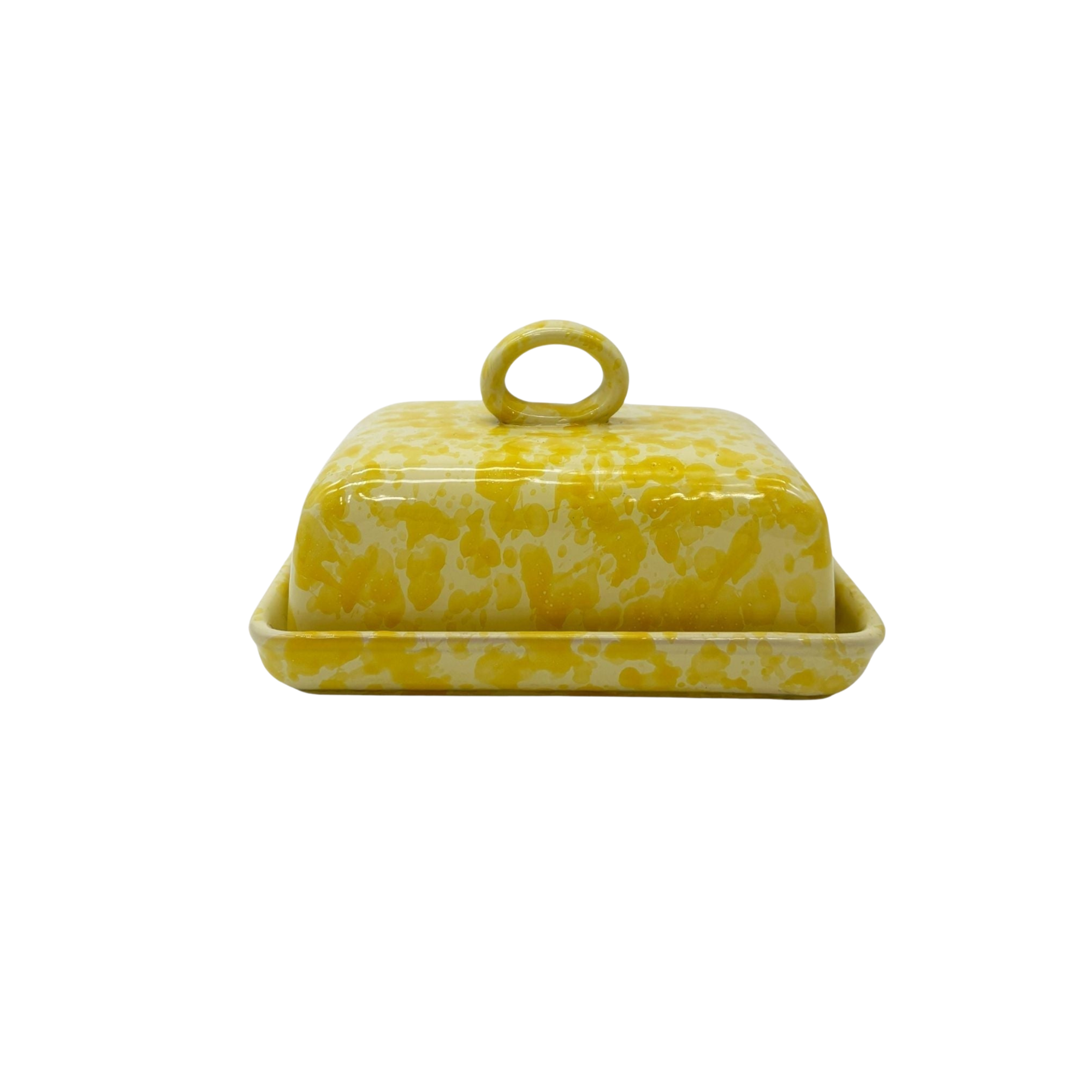 Splatterware Butter Dish