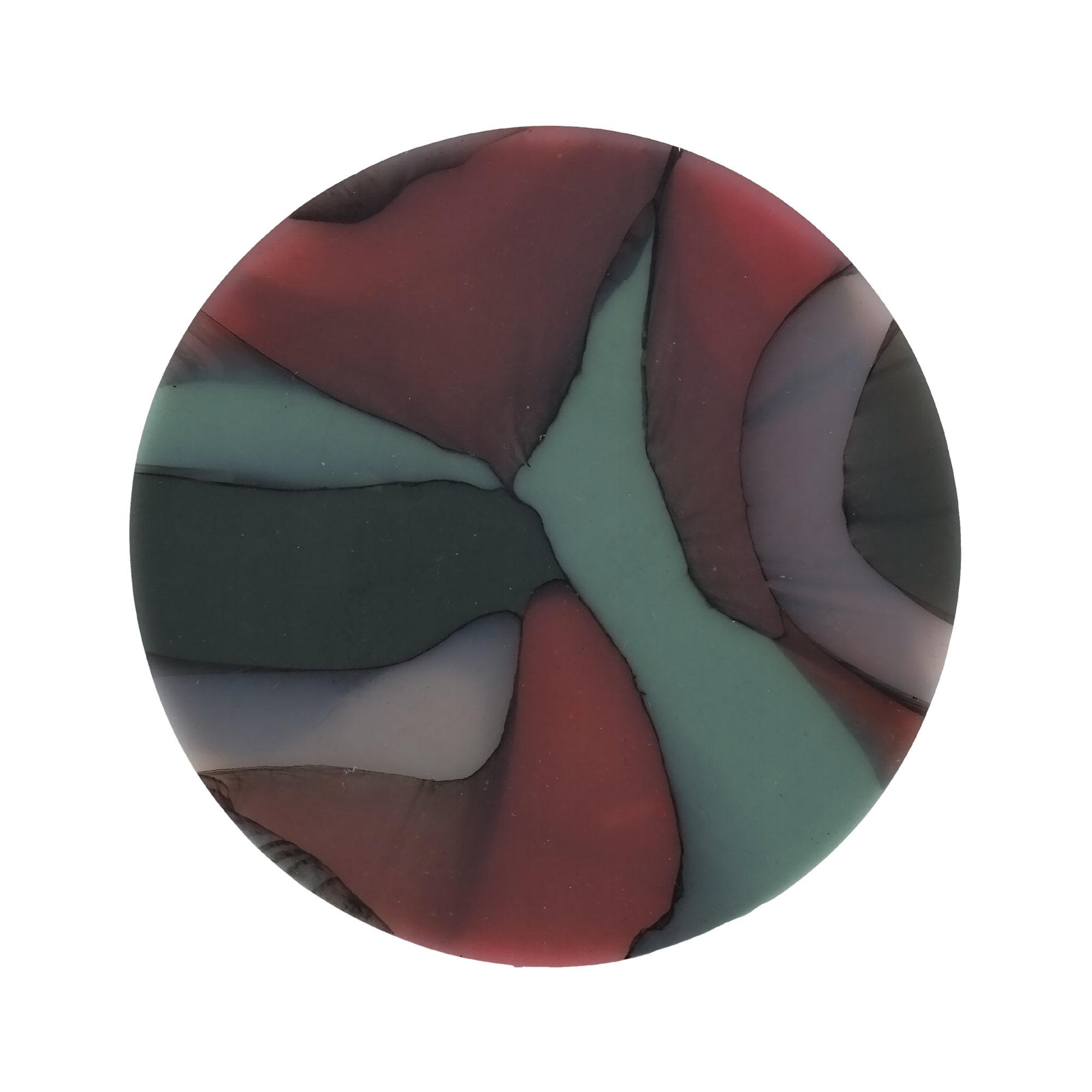Recycled Plastic Marbled Coasters - Glass Poppy