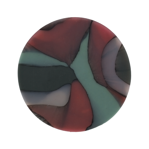 Recycled Plastic Marbled Coasters - Glass Poppy