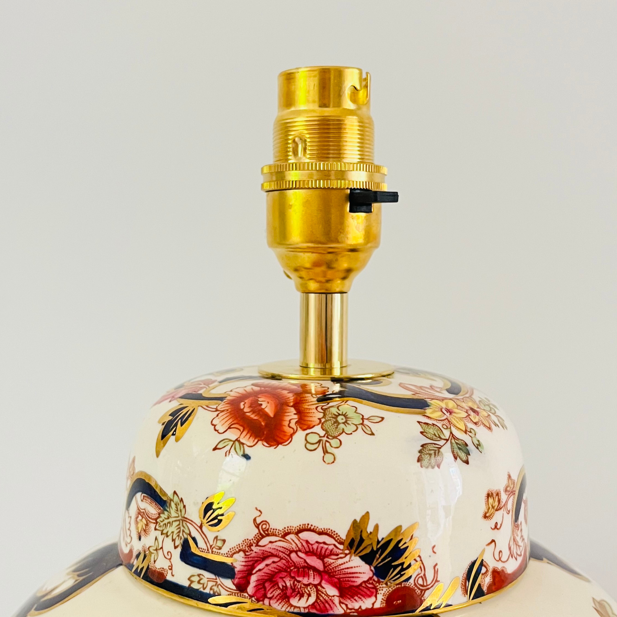 Large Antique Mason’s Lamp