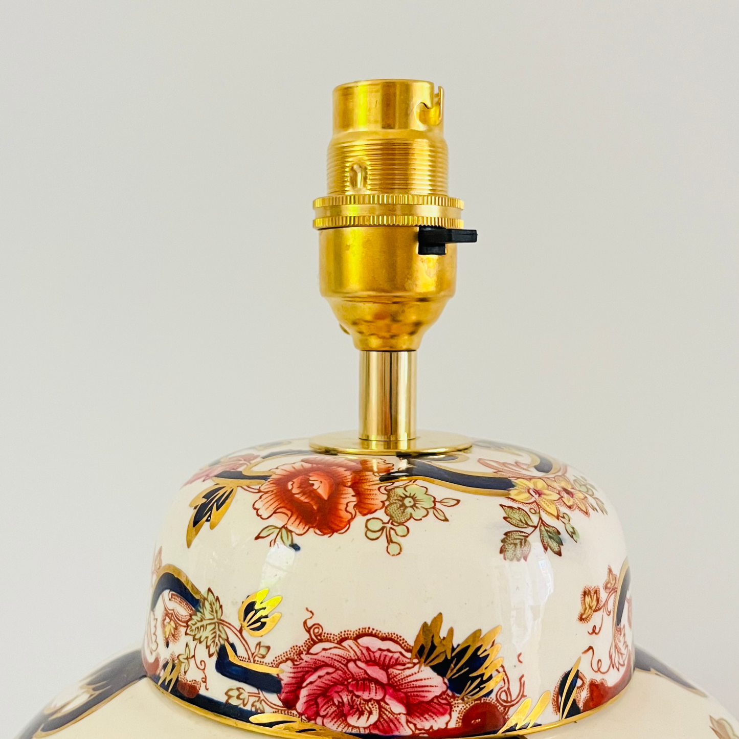 Large Antique Mason’s Lamp