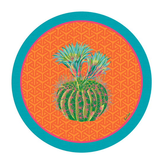 Masonite Placemat | Cactus Orange