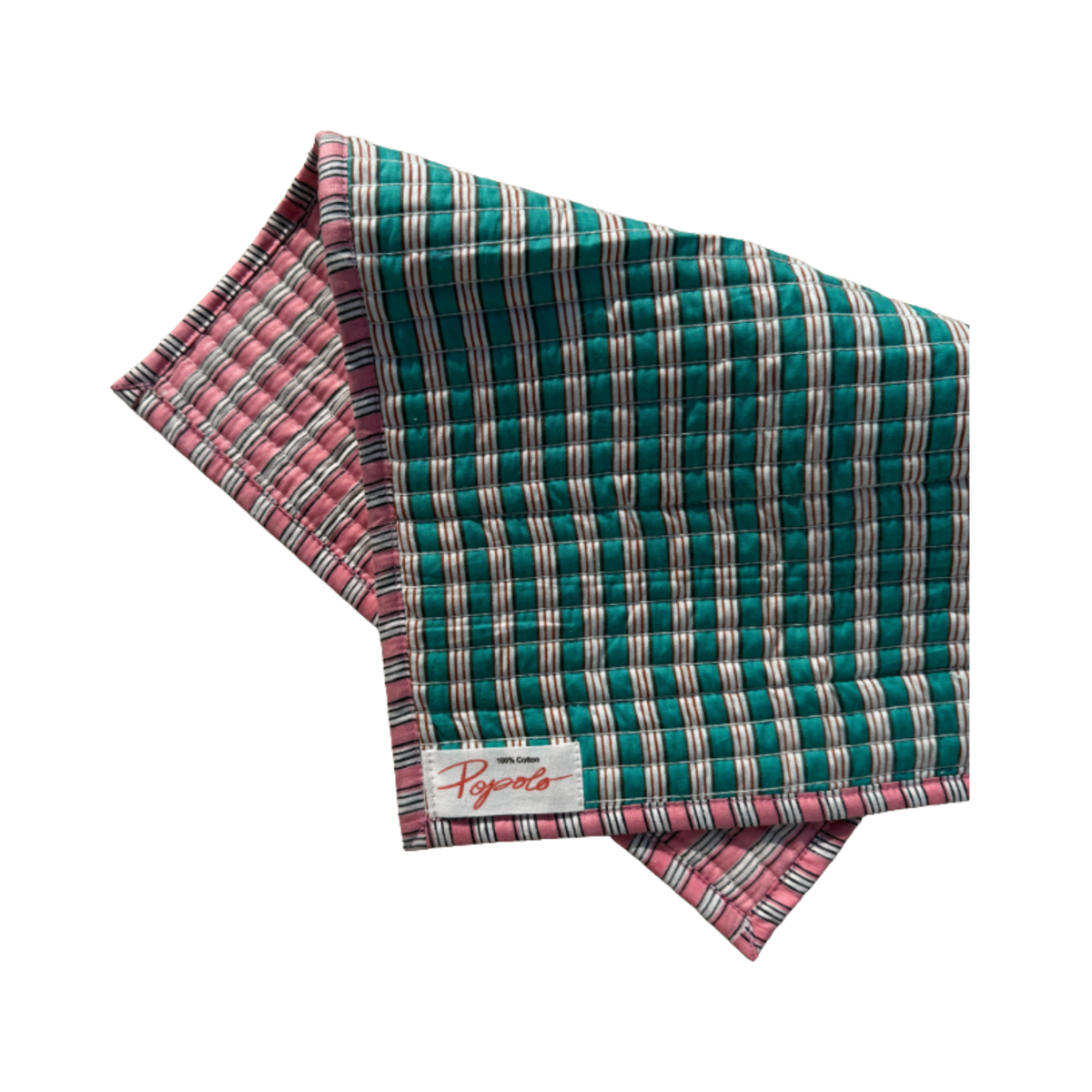 Pink And Green Striped Placemat