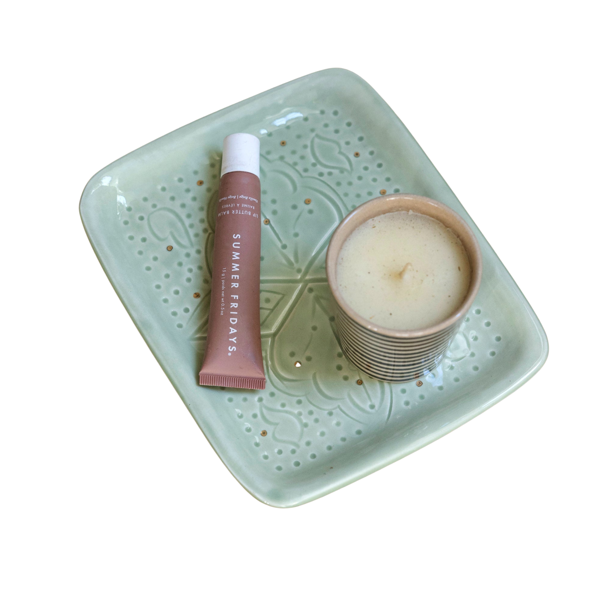 Small Decorative Tray - Empreinte Gold