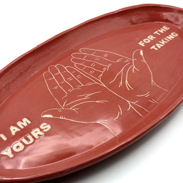 "I Am Yours" Decorative Tray (One-of-one)