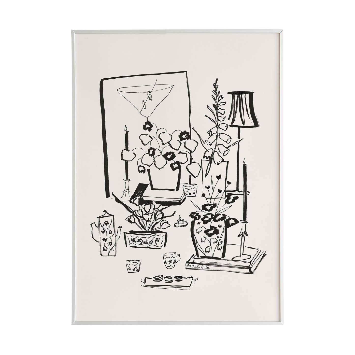 Tomatoes, Tea, & Tulips Art Print