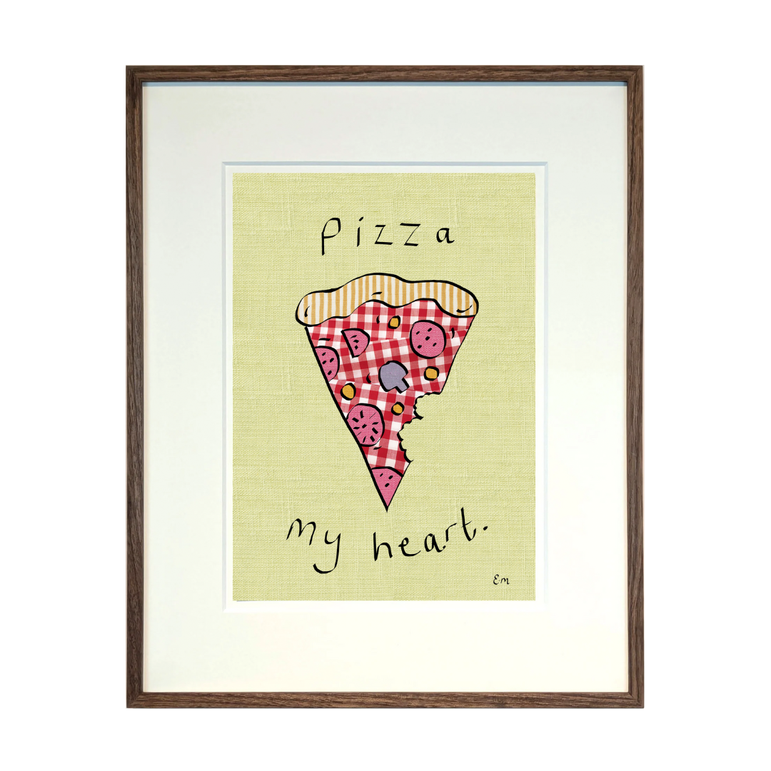 Pizza my Heart Print