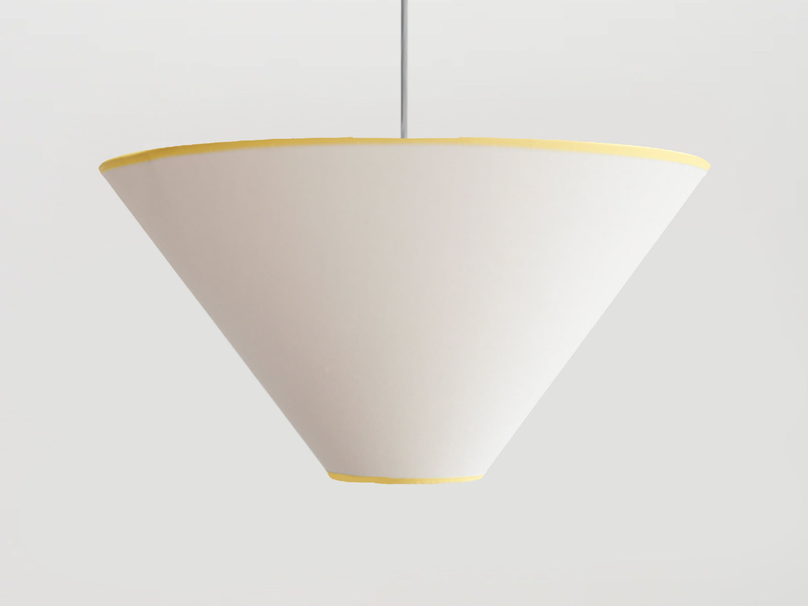 White cone light shade