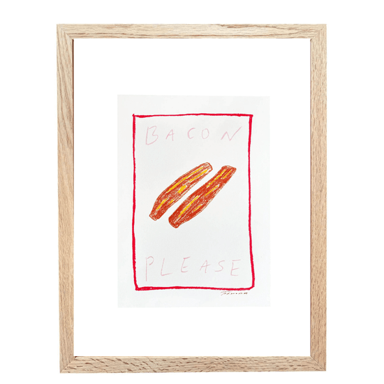Bacon Please Art Print