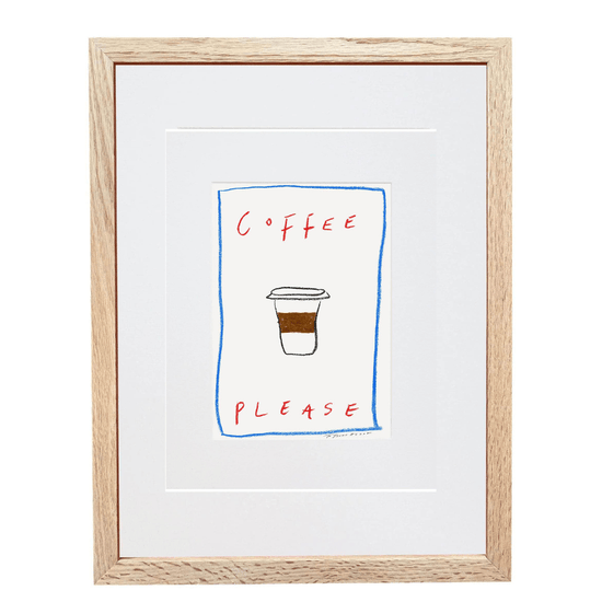 Coffee Please Art Print