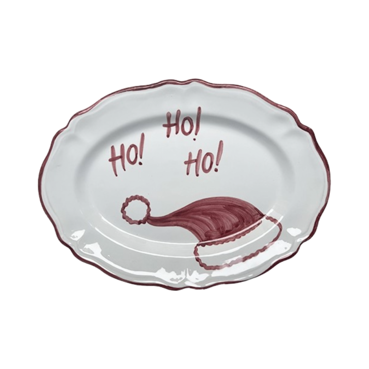 Oval Serving Platter 32 cm Ho Ho Ho