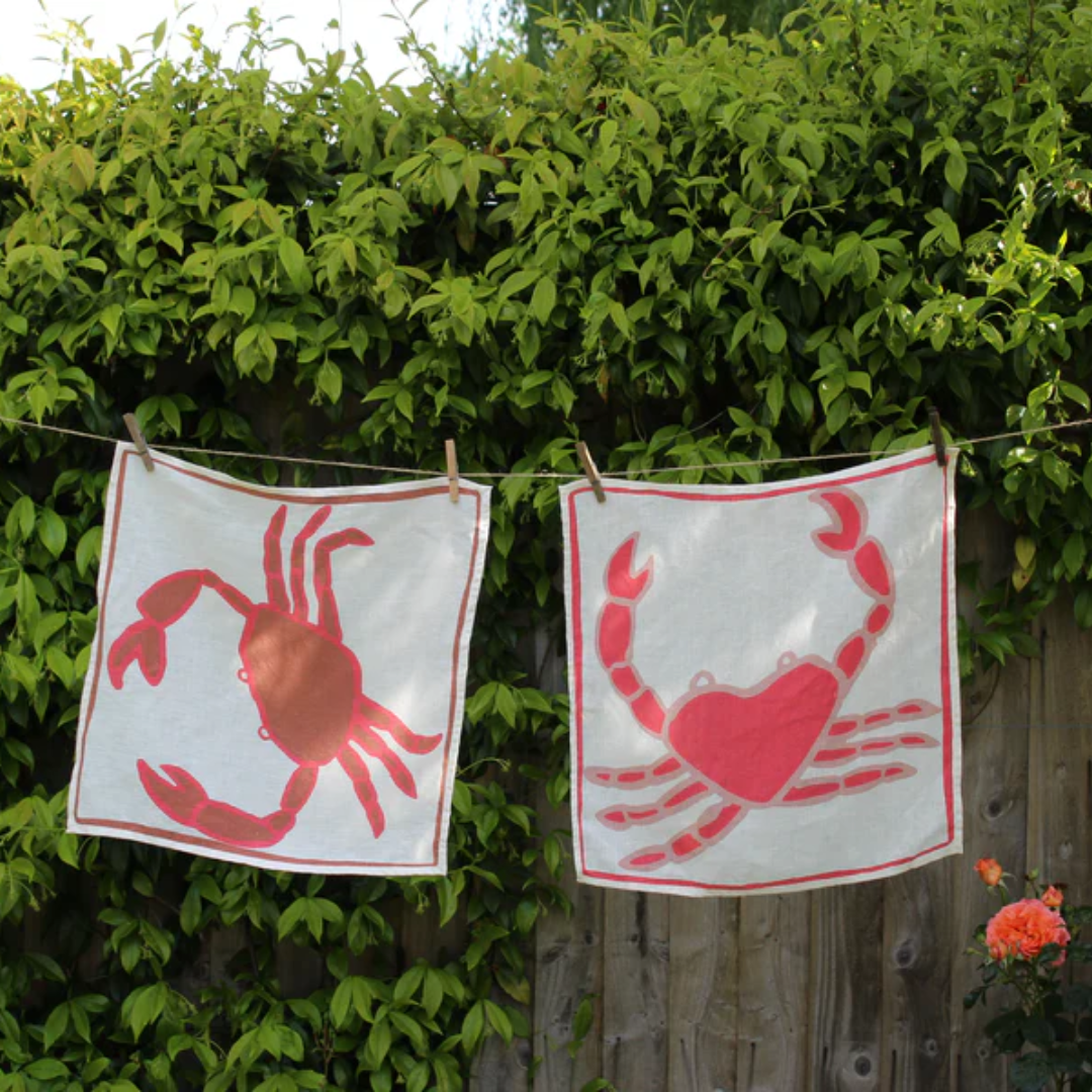 Crab Napkins- Set of 2