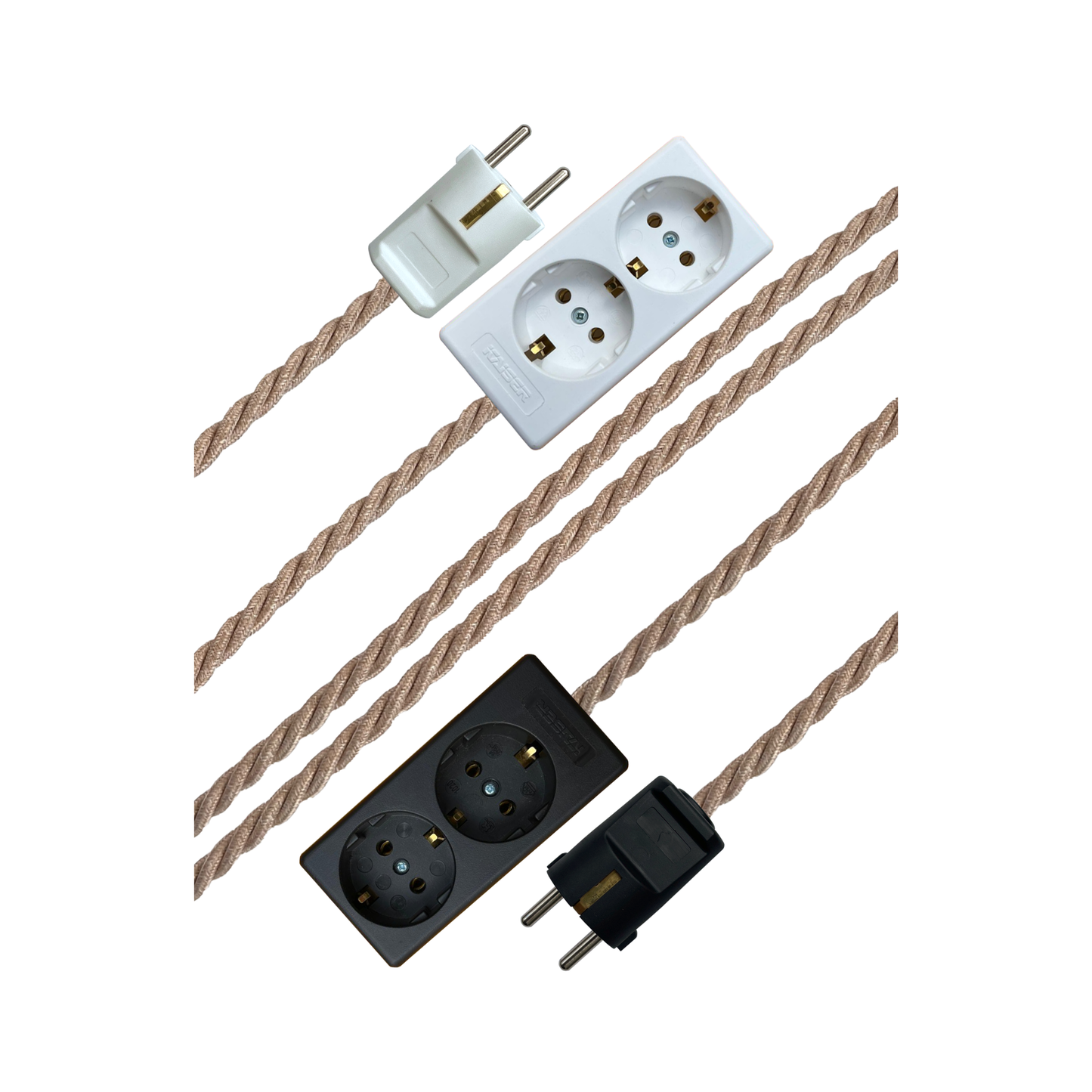 Pebble - Lola's Leads EU Fabric Extension Cable