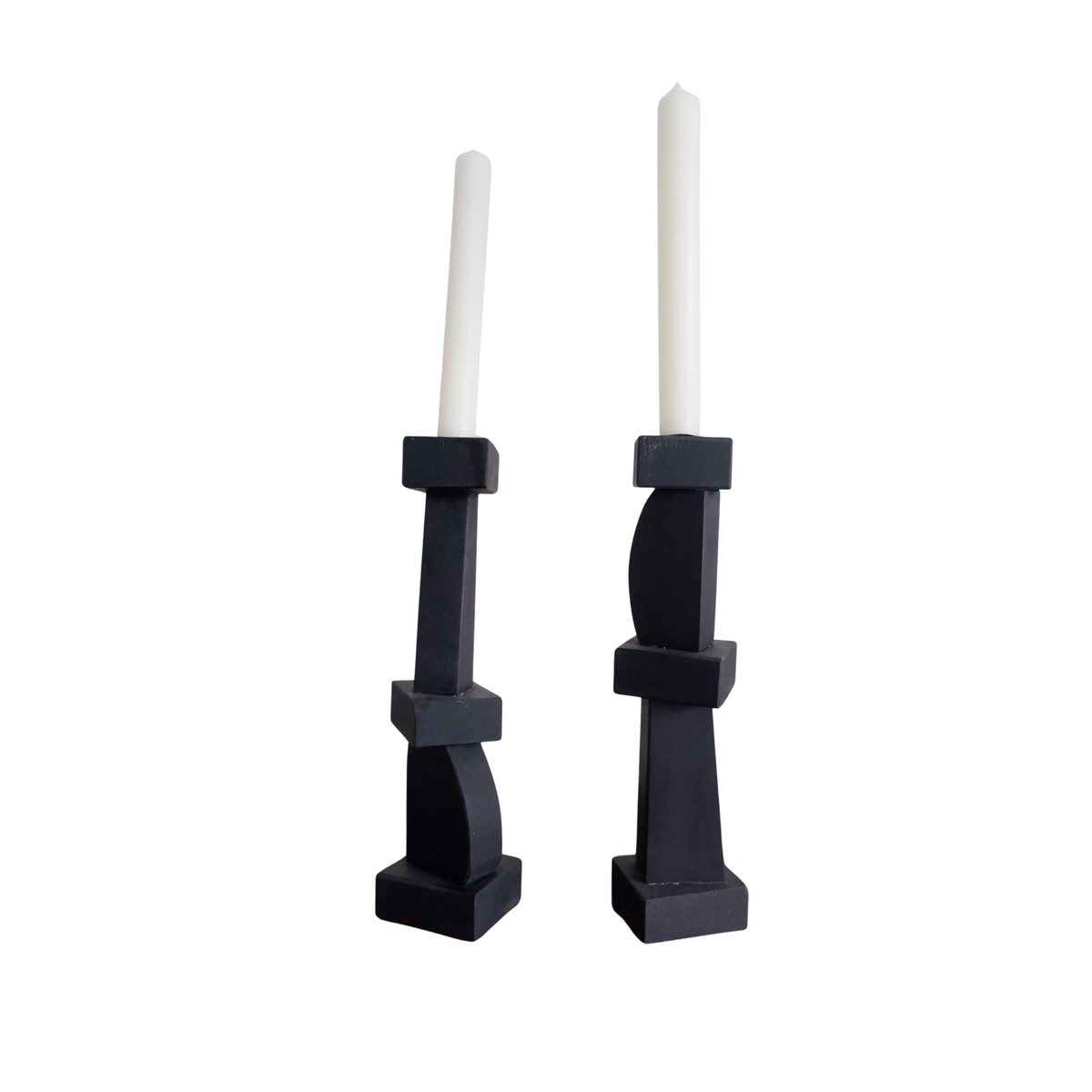 Cubist Candleholders