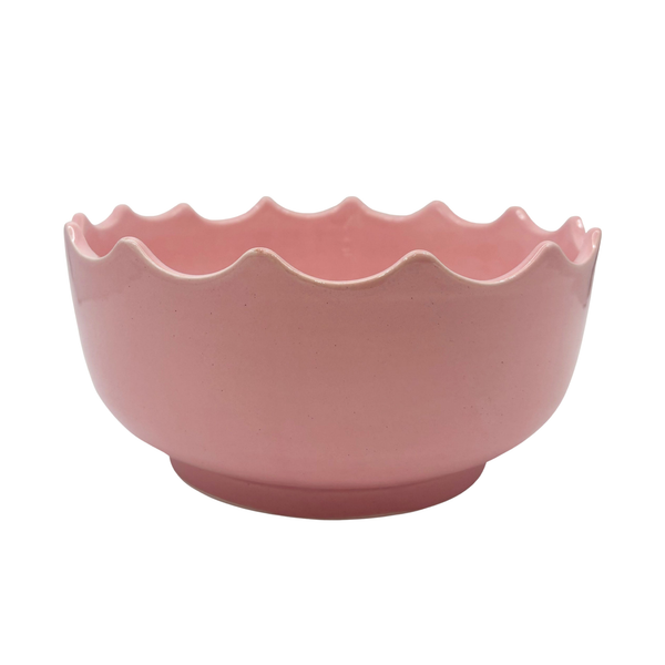 Large Scalloped Edge Bowl