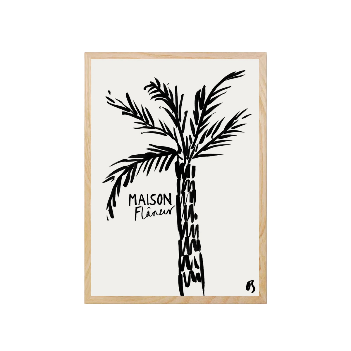 Maison Flâneur x Olivia Sewell The Palm | Wall Art Print