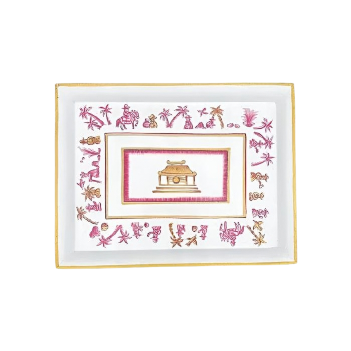 Painted Trinket Temple Trail Tray