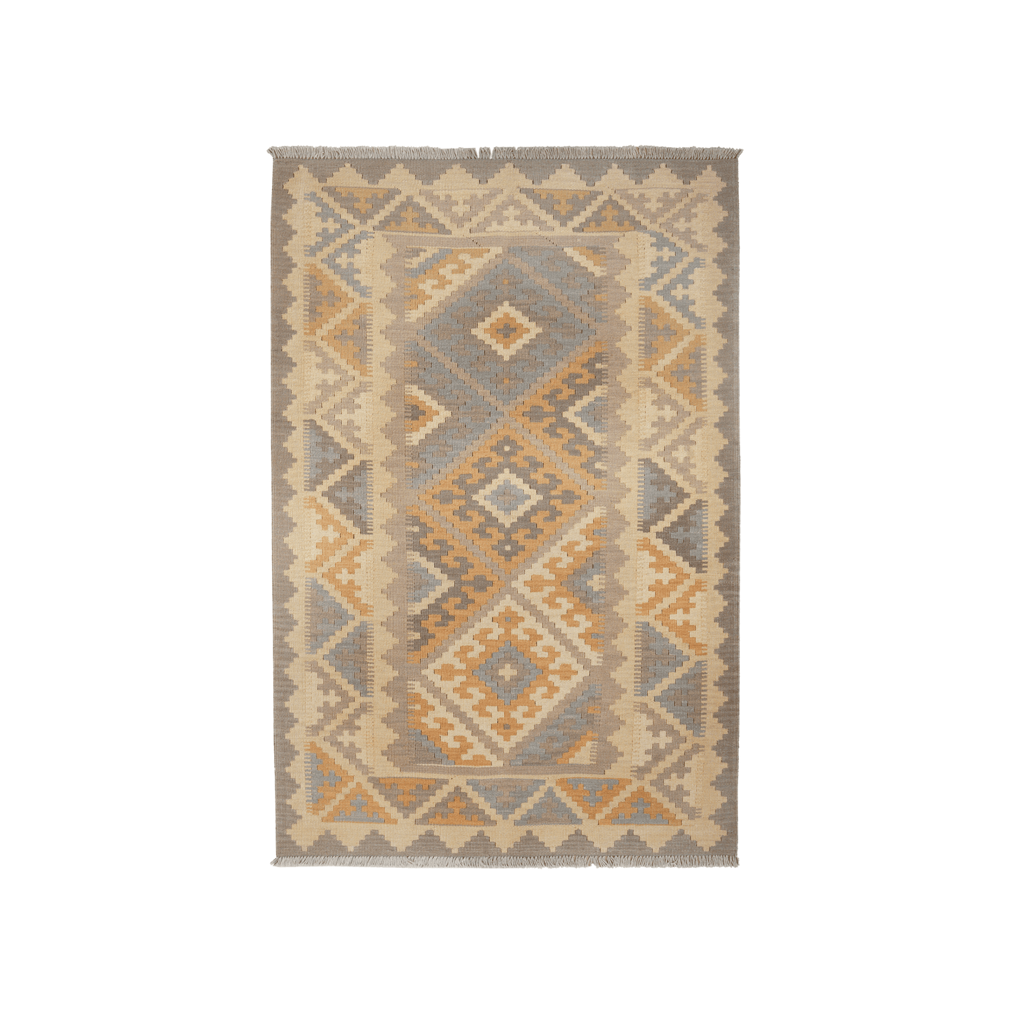Kelim Gashgai Handwoven – Grey, 181 x 119cm