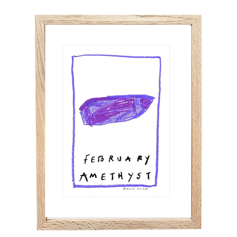 February Birthstone Art Print