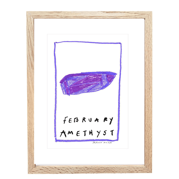 February Birthstone Art Print