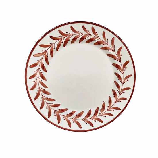 Side Plate -  Helecho - Rust Red