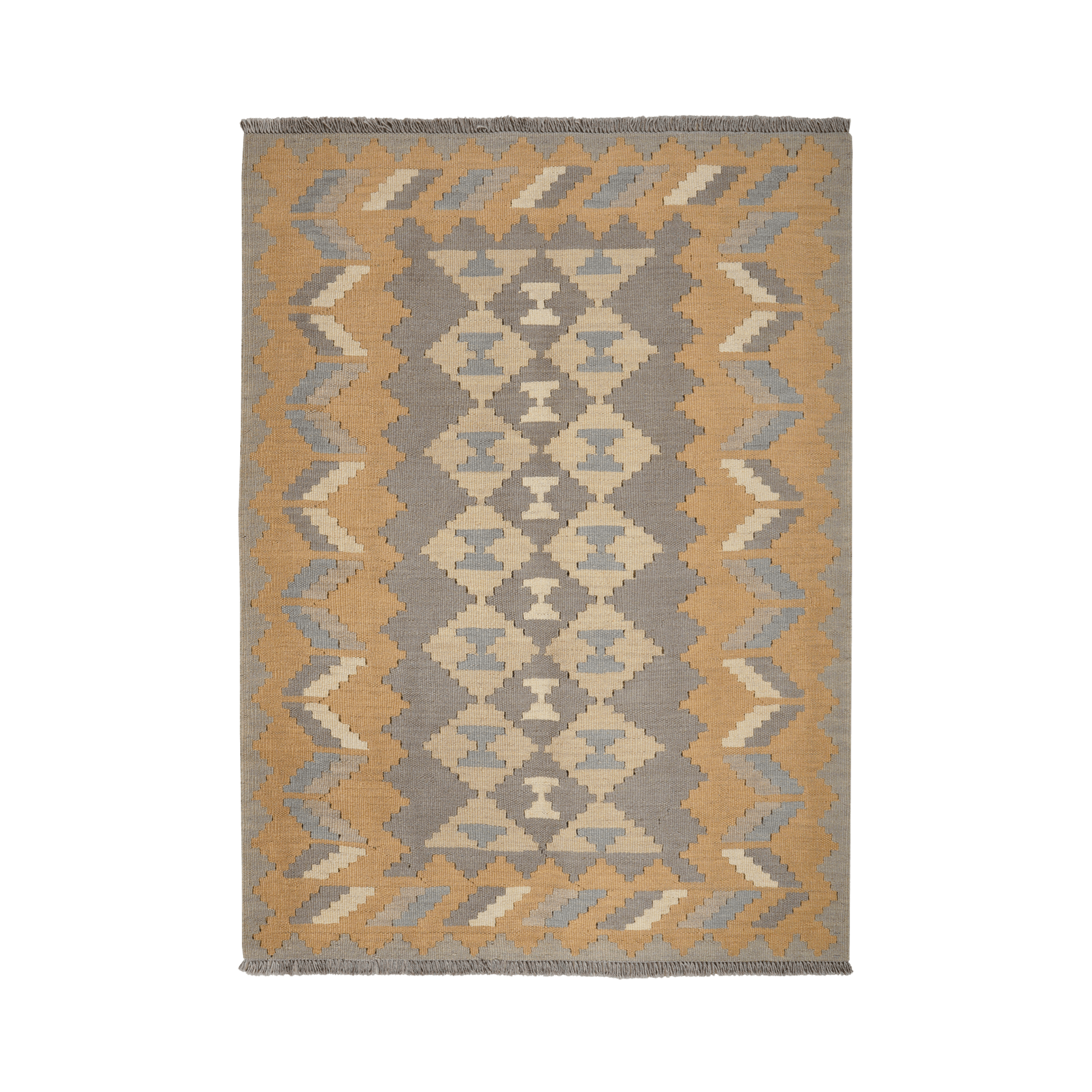 Kilim Gashgai Rug · Hand-Woven - Grey, 165x119 cm