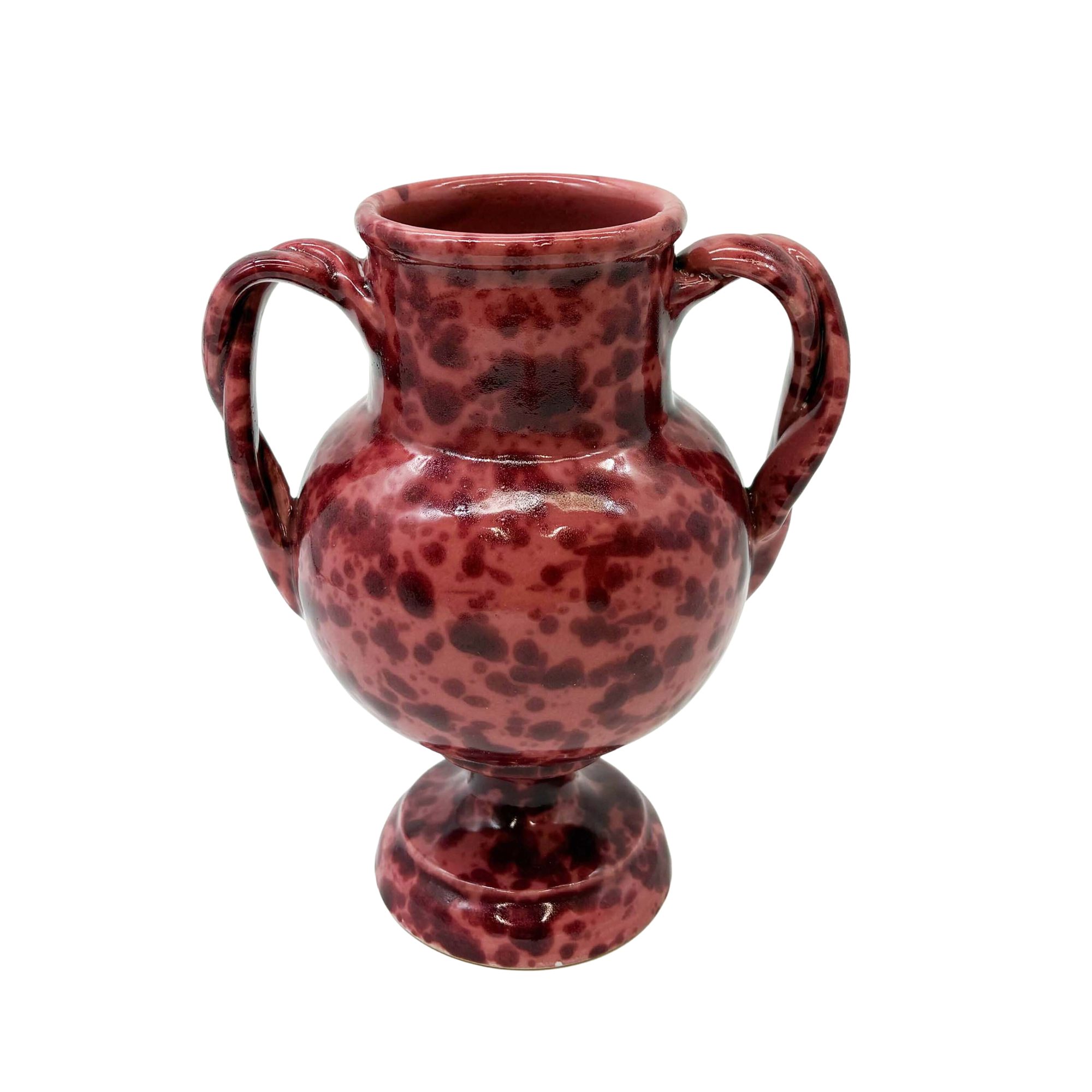 Splatterware Two Handle Vase