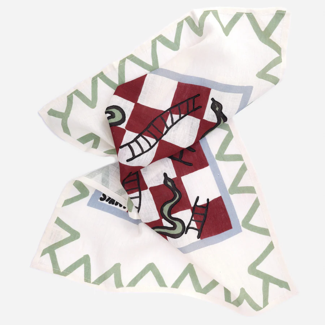 Snakes & Ladders Tea Towel
