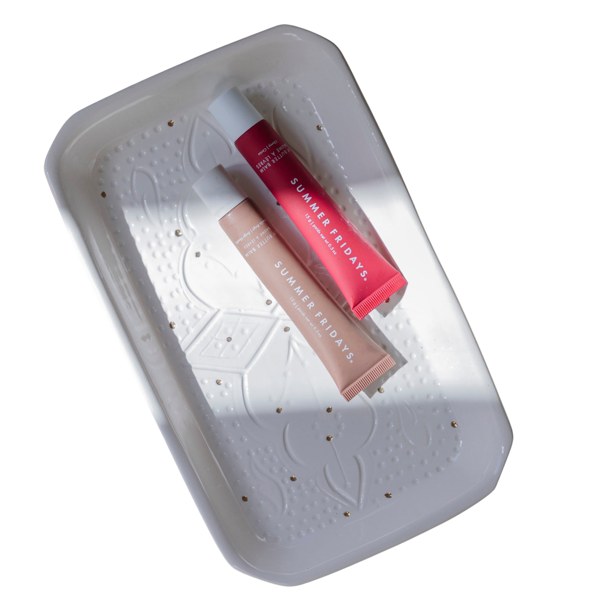 Rectangular Decorative Tray - Empreinte Gold