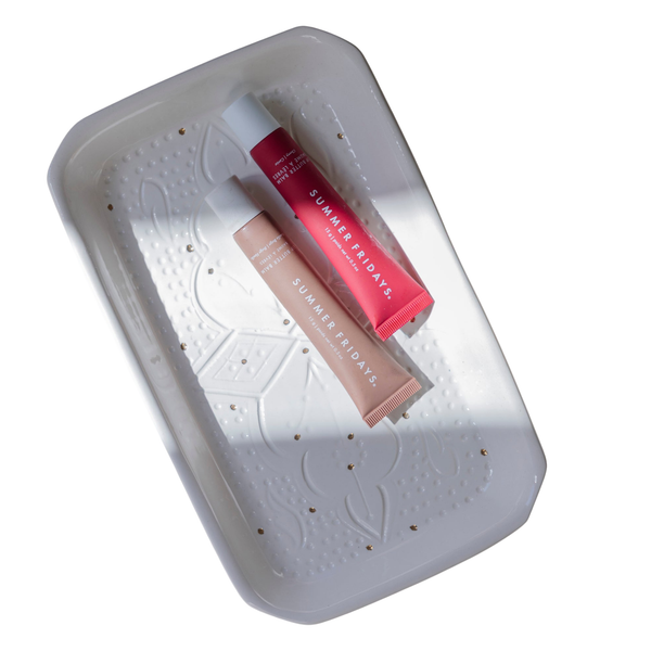 Rectangular Decorative Tray - Empreinte Gold