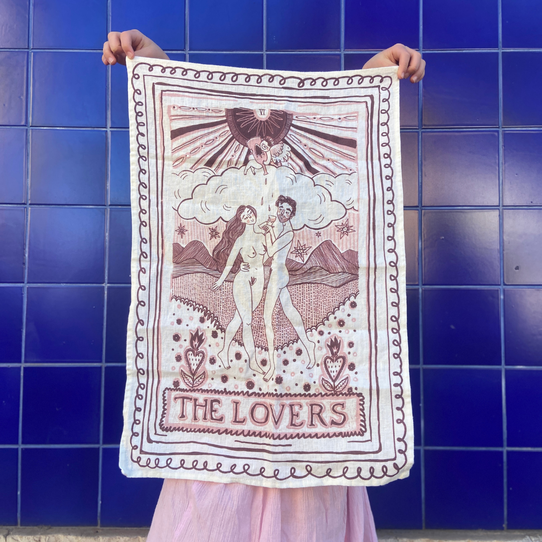 The Lovers Tea Towel