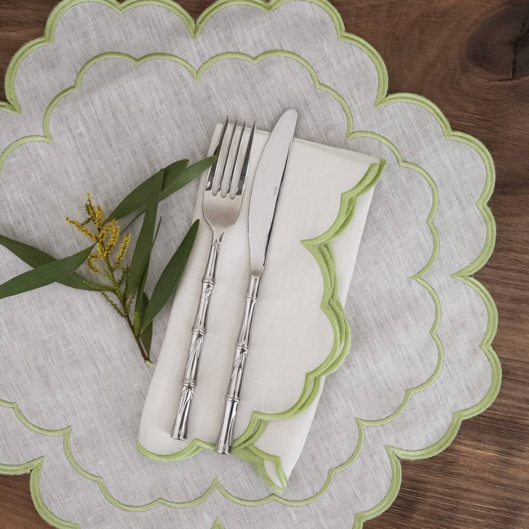 Iris Green Napkins