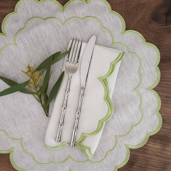Iris Green Napkins