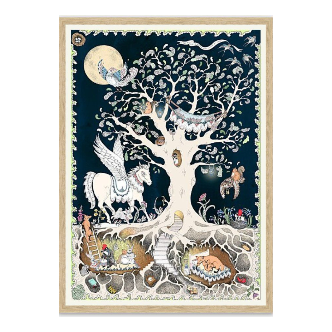 'The Enchanted Forest at Night' - Fine Art Print