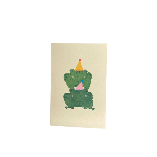 Frog Party Greeting Card