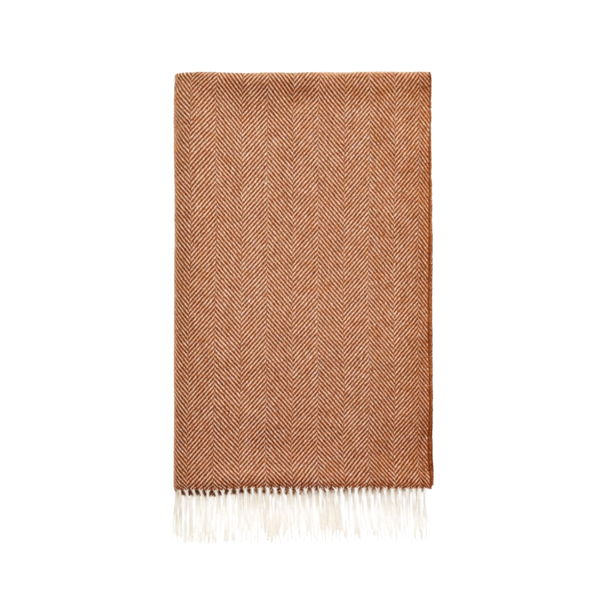 Harriet's Soft Amber British Merino Wool Throw Blanket