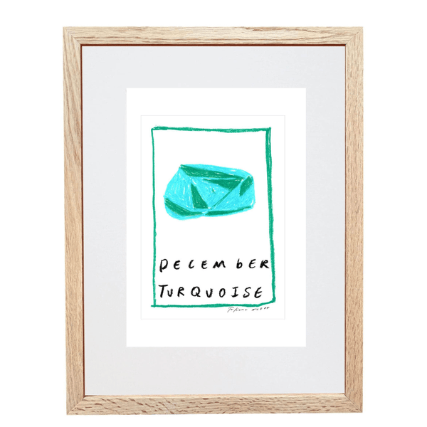 December Birthstone Art Print
