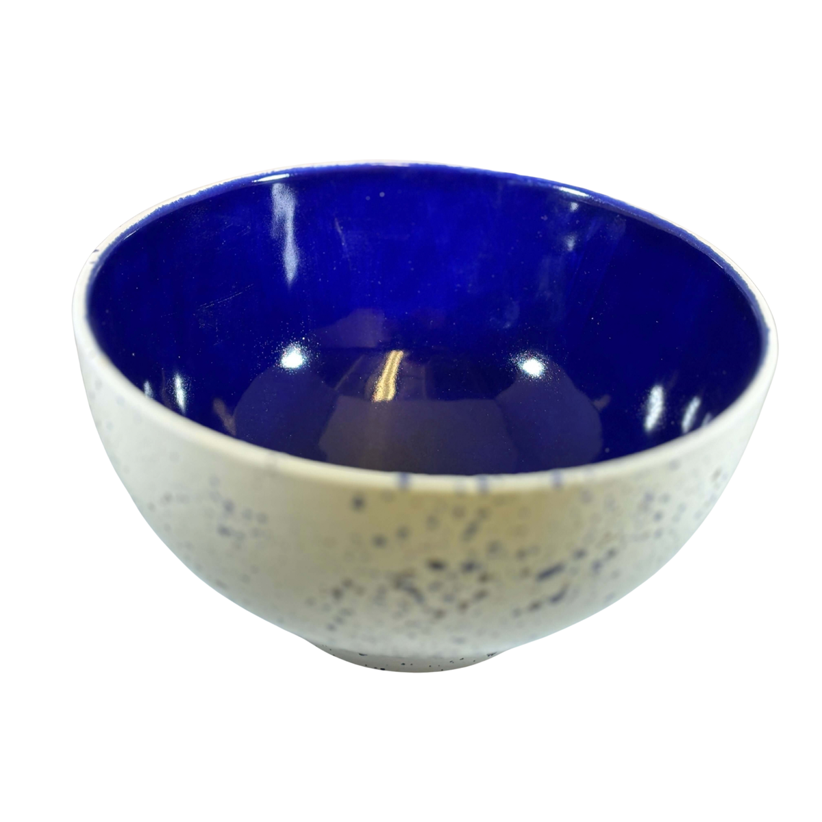 Ceramic Fruit Bowl Royal Blue glaze