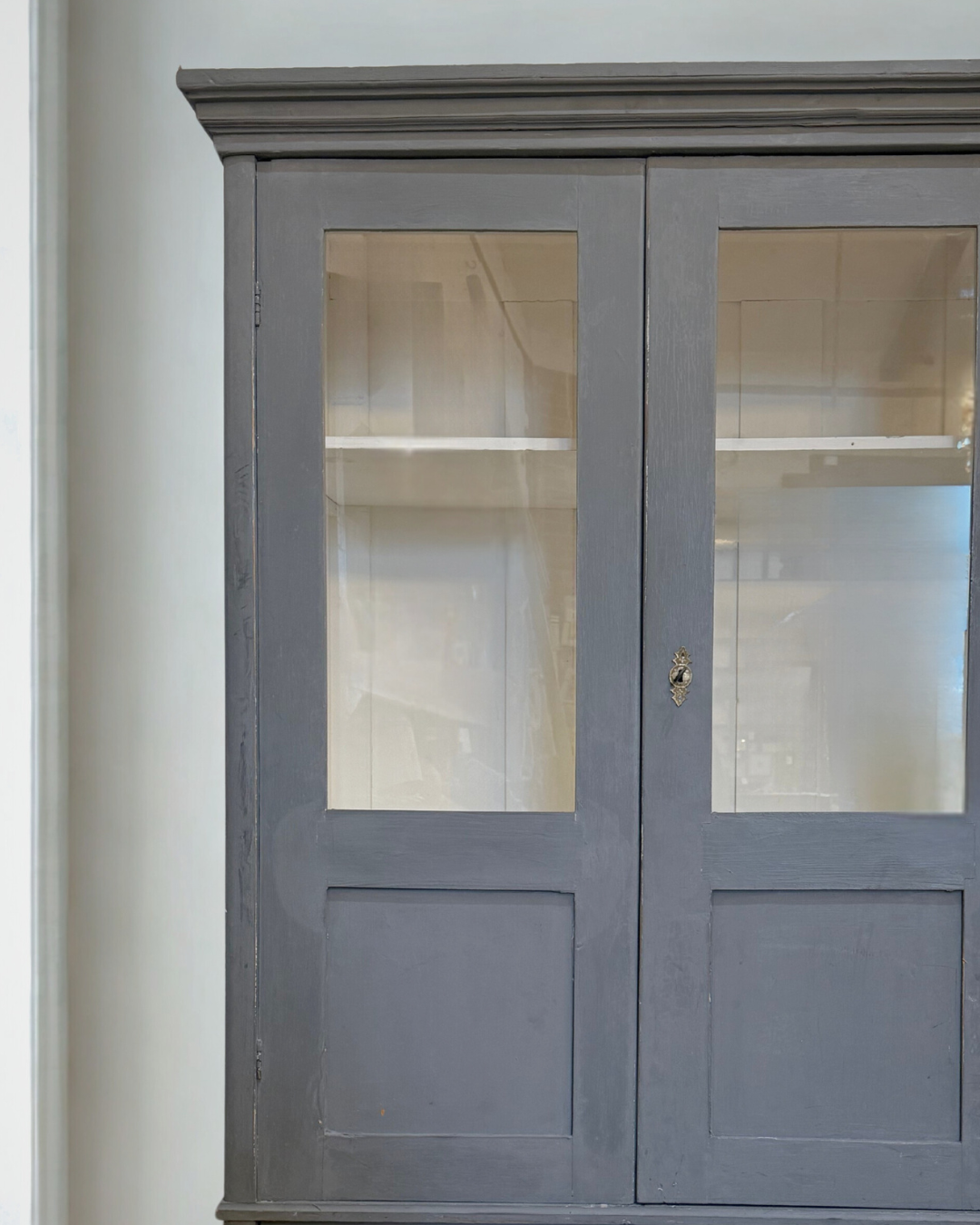Hand Painted Victorian Display Cabinet
