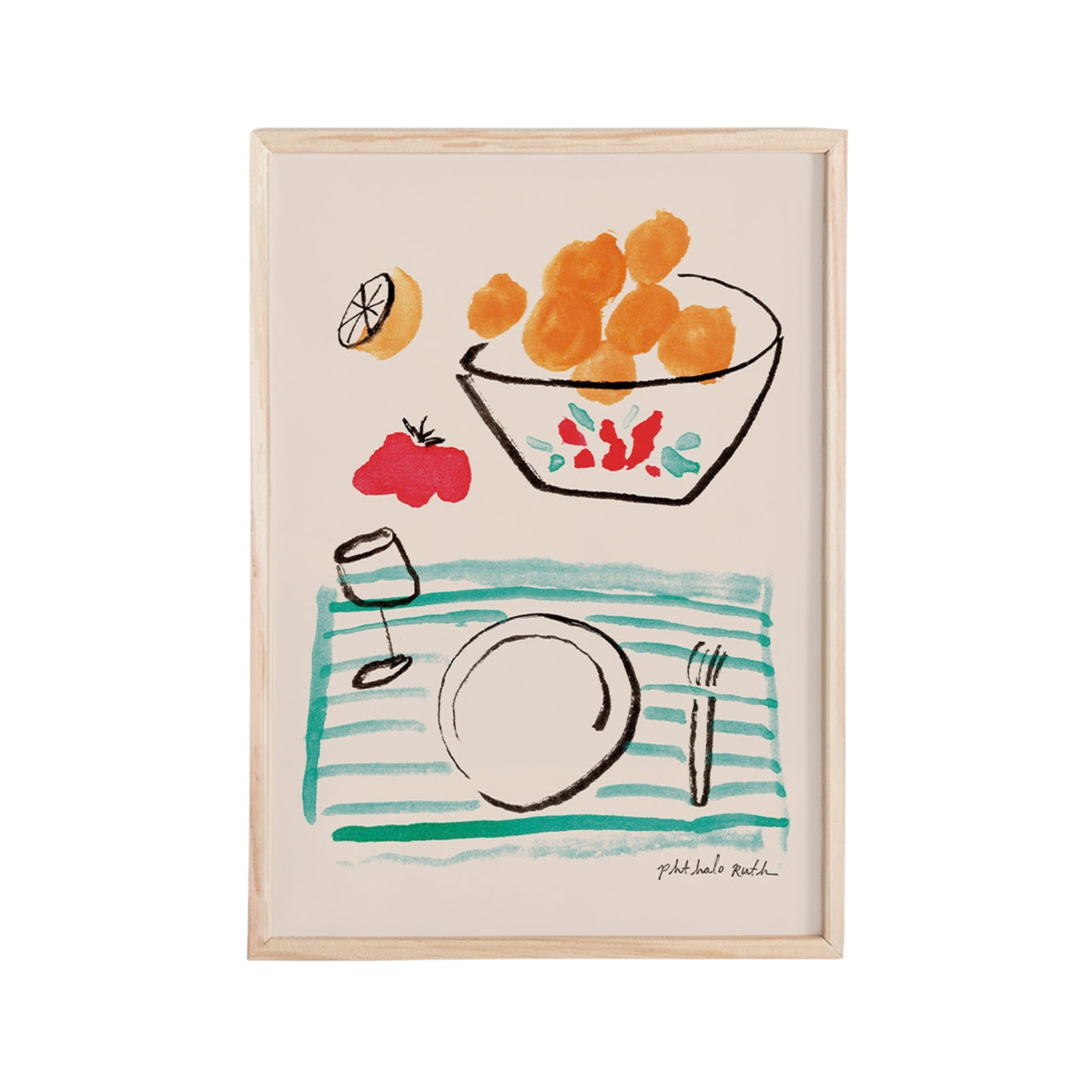 “A Matisse Breakfast” Mini Art Print