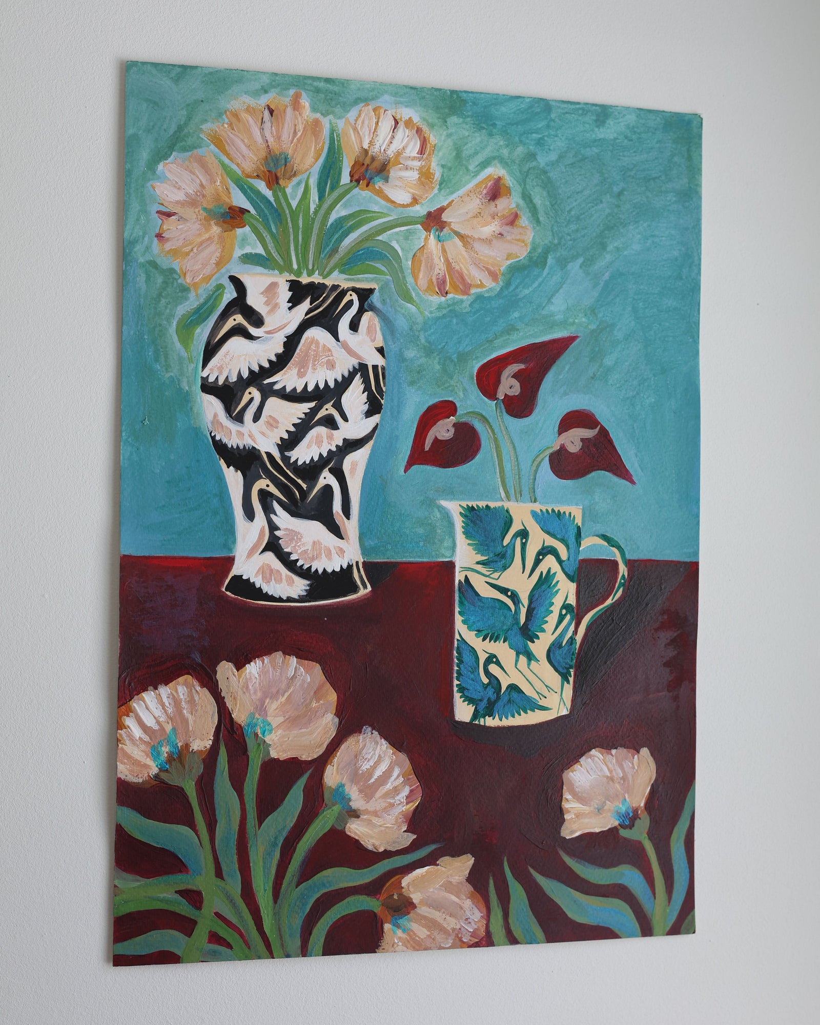 Heron Vases