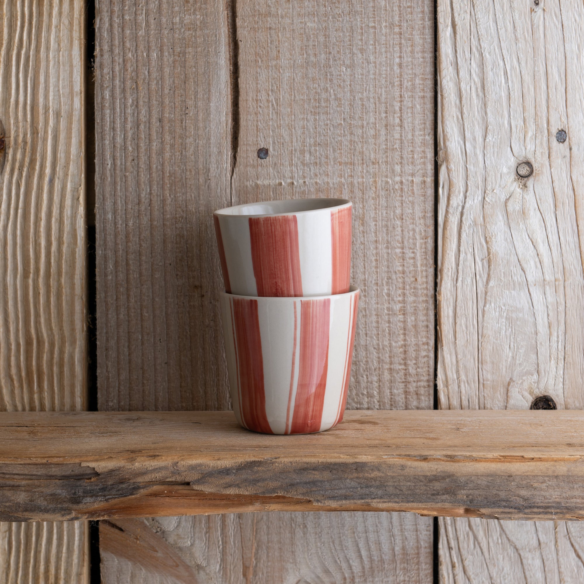 Cornflower Beaker - Brushed Berry Red - Small (Set of 2)
