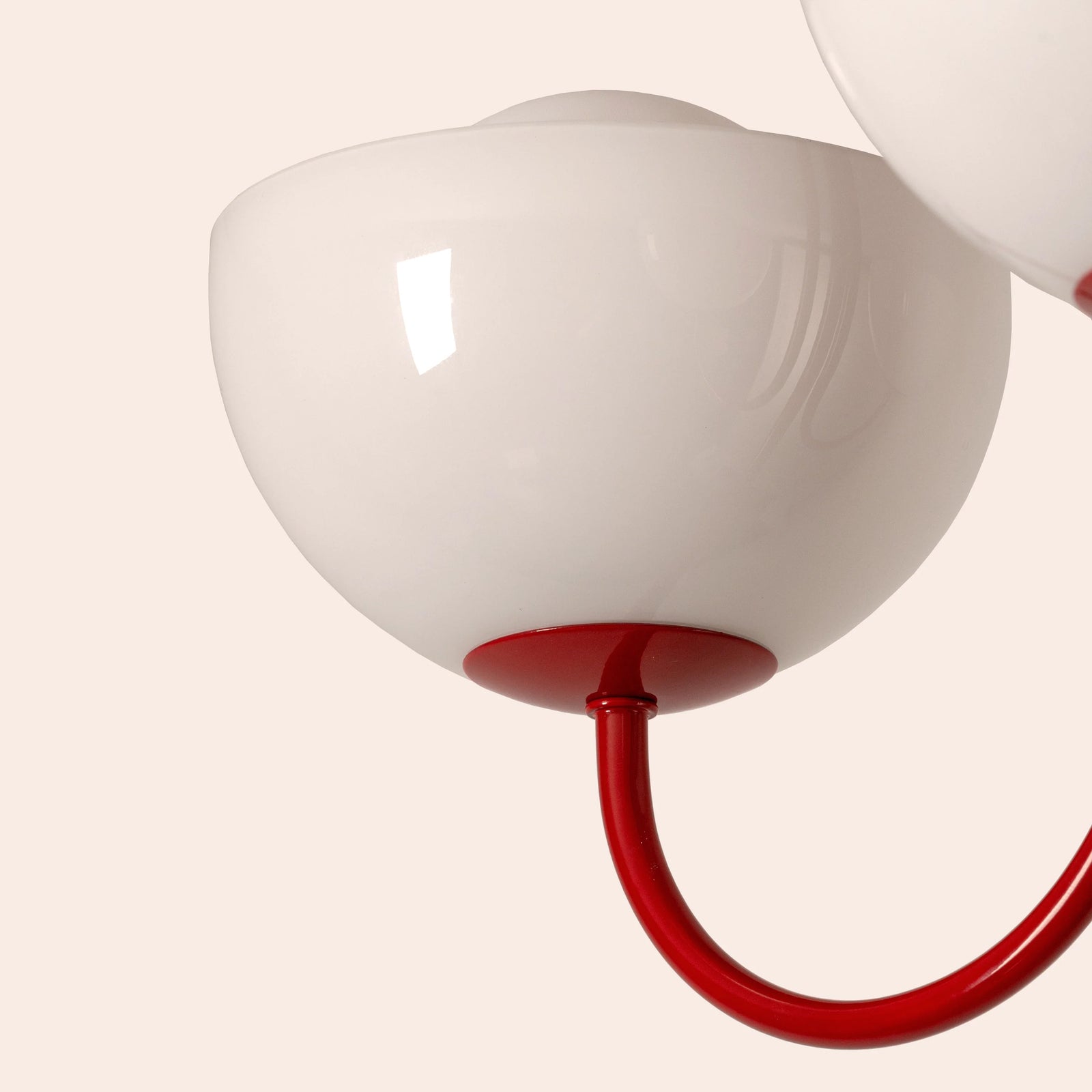 Jam Red 3 Light Dome Ceiling Light