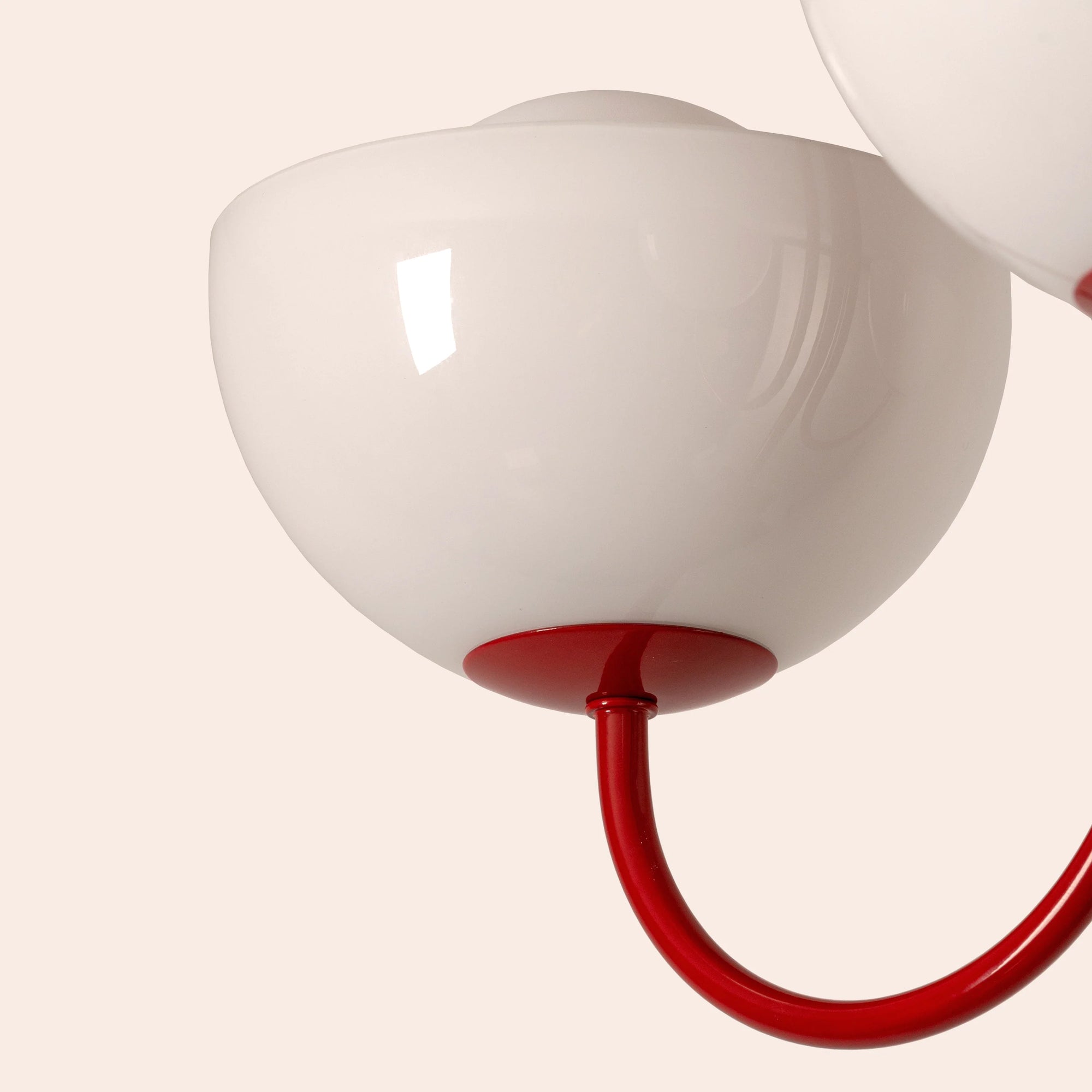 Jam Red 3 Light Dome Ceiling Light