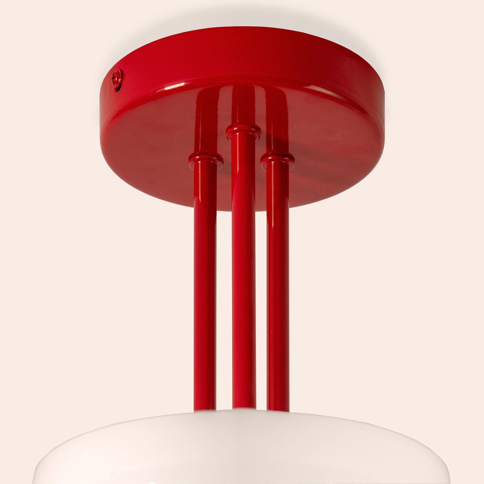 Jam Red 3 Light Dome Ceiling Light